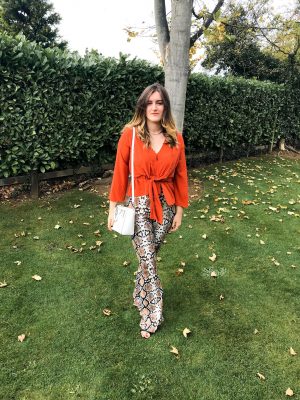 Snake Print Trousers