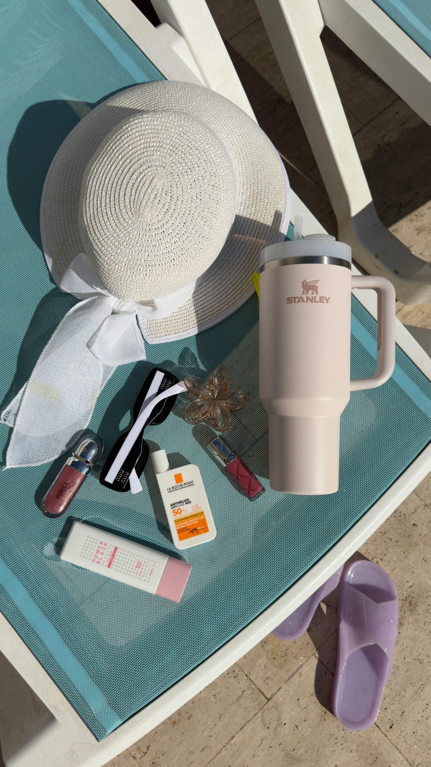 Beach Essentials Flat Lay