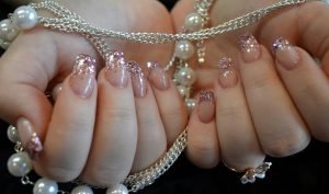 Sparkly French Tips