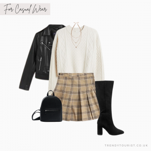 Leather Jacket Ideas With a Mini Skirt