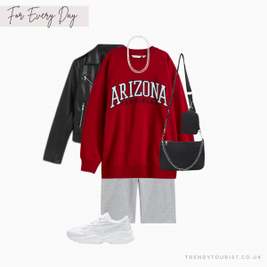 Leather Jacket Outfits With Bike Shorts