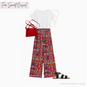 With Wide Leg Trousers