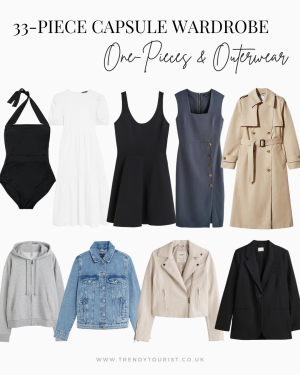 Capsule Wardrobe One-Pieces and Outerwear