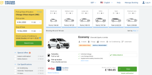 Booking a Car Online